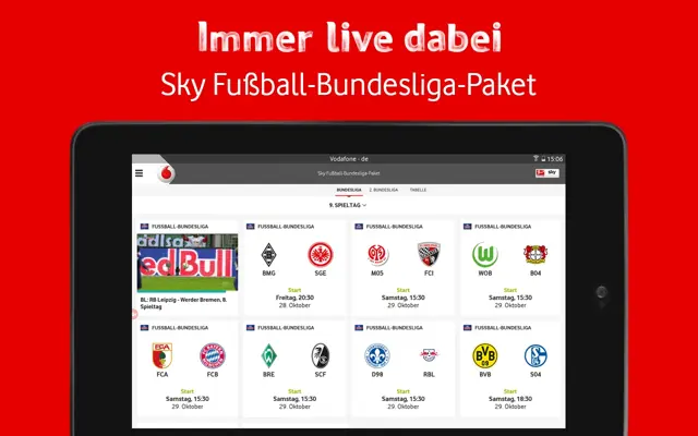 Vodafone MobileTV android App screenshot 1