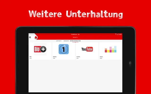 Vodafone MobileTV android App screenshot 2