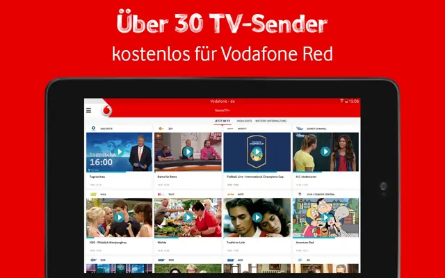 Vodafone MobileTV android App screenshot 6